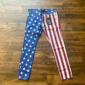 Kill city Flag skinny jeans